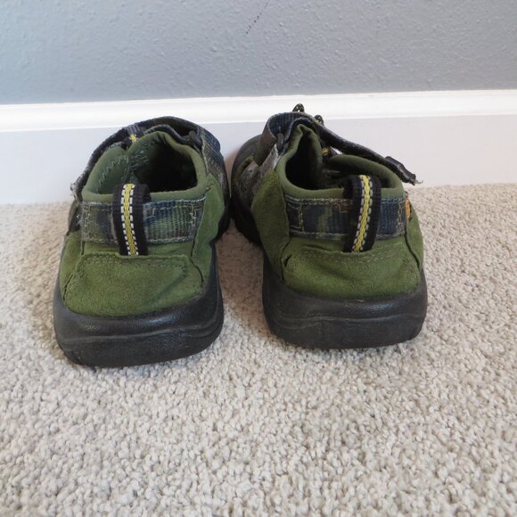 keen boys newport sandals size 3 army/camo green - Picture 4 of 10